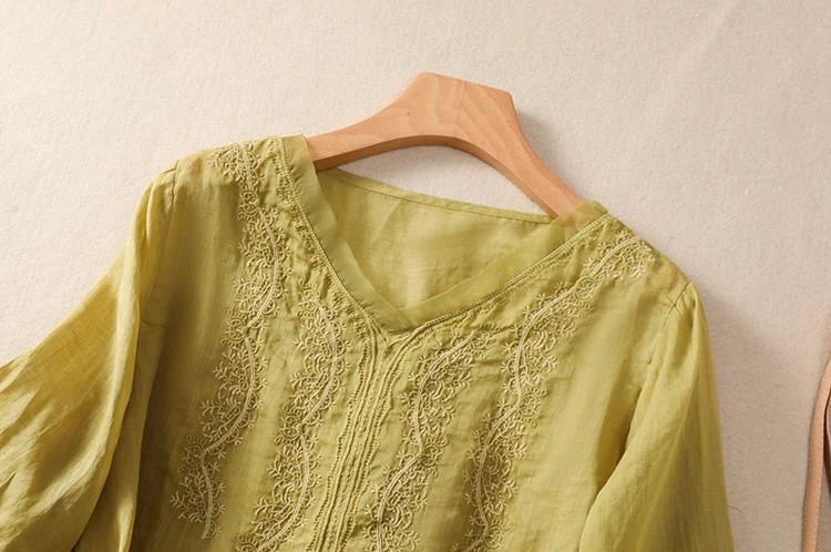 Pure Cotton Threadwork Tops for Everyday Grace