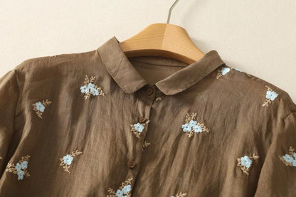Embroidered Cotton Shirt for Women | Soft & Breathable Fabric
